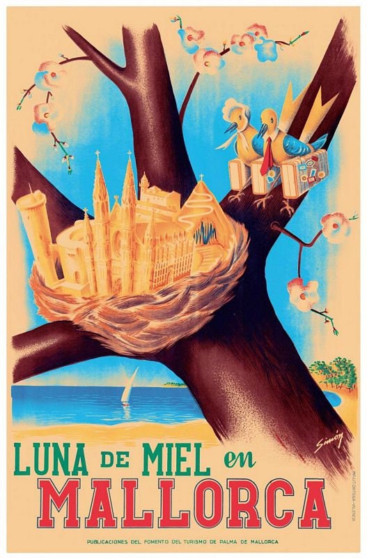 Vintage Mallorca Tourism Poster Print A3/A4 Vintage Poster Shop UK