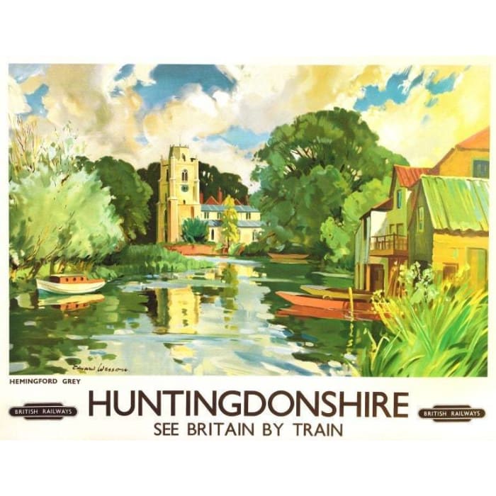 Vintage British Rail Hemingford Grey Huntingdonshire Railway Vintage