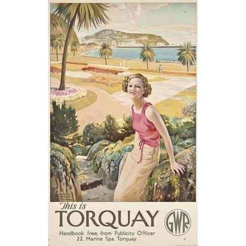 Vintage GWR Devon Railway Travel Poster Print – GB Posters, Multiple Sizes A1/A2/A3/A4