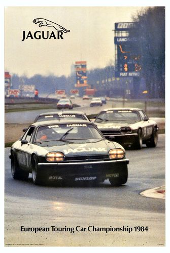 Vintage Jaguar 1984 European Touring Car Championship Advertisement Poster A3/A4