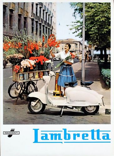 Vintage Lambretta Scooter Advertisement Poster A3/A4