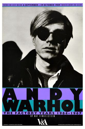 Vintage Andy Warhol Victoria and Albert Museum Art Exhibition 1989 Poster Reprint A3/A4