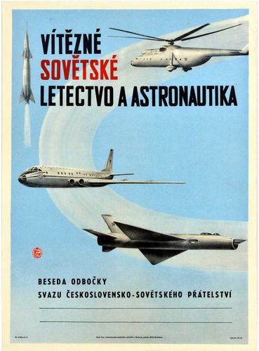 Vintage Cold War Czech Air Force Military Poster Reprint A3/A4