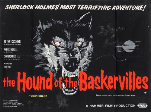 Vintage Hound Of The Baskervilles Movie Poster Reprint A3/A4