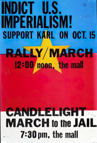 Vintage 1960's Anti Vietnam War Rally Poster Reprint A3/A4