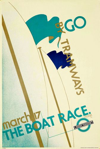 Vintage 1934 Oxford Cambridge University Boat Race Poster Reprint A3/A4