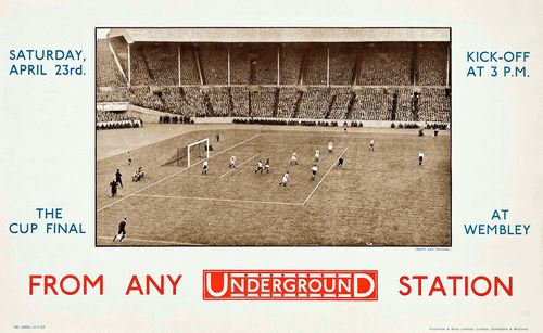 Vintage 1928 FA Cup Final Poster Reprint A3/A4