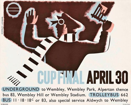 Vintage 1938 FA Cup Final Poster Reprint A3/A4