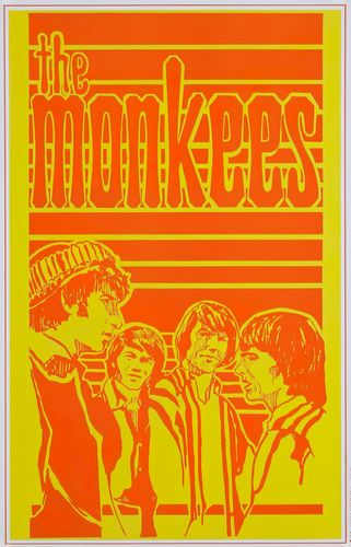 Vintage 1960's The Monkees Music Promo Poster Reprint A3/A4