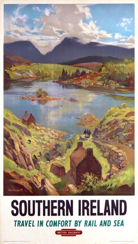 Vintage British Rail Southern Ireland Railway Poster Reprint A3/A4