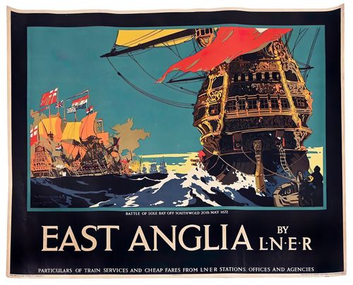 Vintage LNER East Anglia Southwold Suffolk Railway Poster Reprint A3/A4