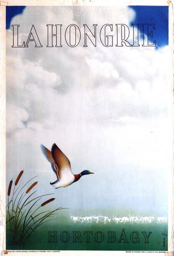 Vintage Hungary Hortobagy Tourism Poster Reprint A3/A4