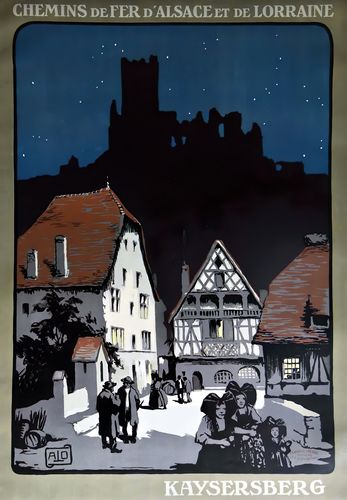 Vintage French Railways Kaysersberg Tourism Poster Reprint A3/A4