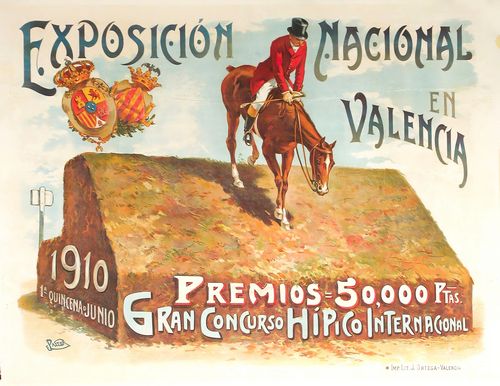 Vintage 1910 Valencia Exposition Tourism Poster Reprint A3/A4