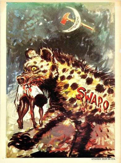 Vintage Anti SWAPO Namibia Communist Marxist Political Poster Print A3/A4