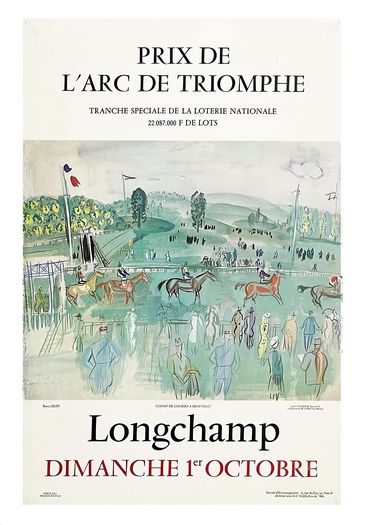 Vintage 1978 Prix De L'Arc De Triomphe Horse Racing Poster Print A3/A4