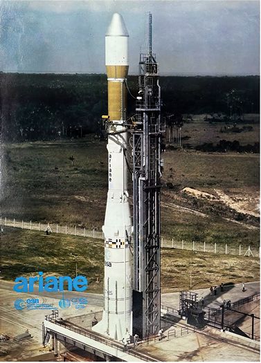 Vintage Ariane European Space Program Poster Print A3/A4