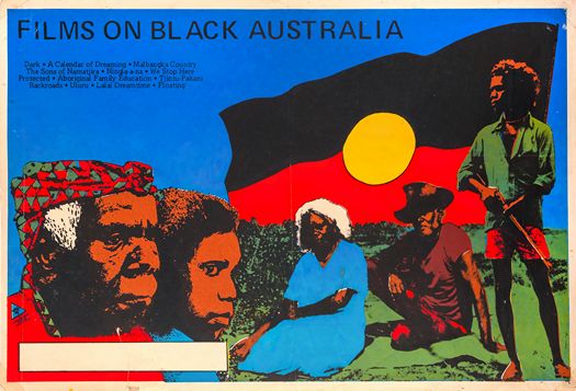 Vintage Australian Aboriginal Black Australian Film Festival Poster Print A3/A4