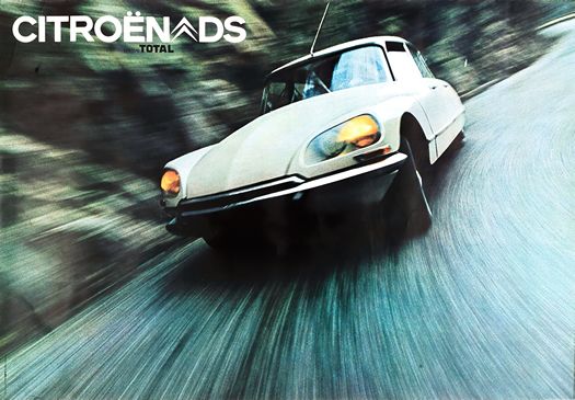 Vintage Citroen DS Advertisement Poster Print A3/A4