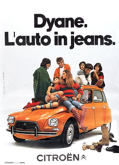 Vintage Citroen Dyane Advertisement Poster Print A3/A4