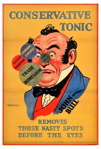 Vintage 1920's Conservative Party The Conservative Tonic Election Poster Print A3/A4