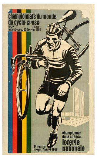 Vintage 1968 World Cyclo Cross Championship Poster Print A3/A4