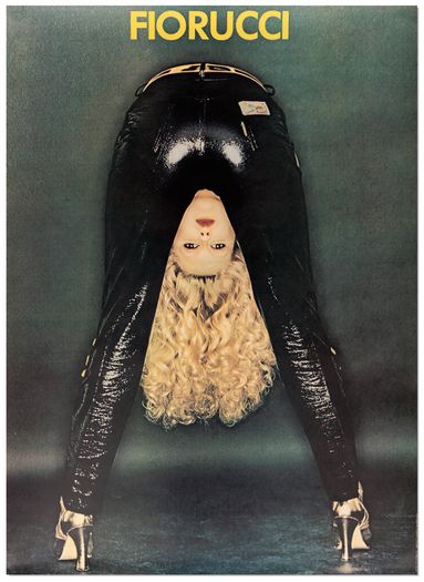 Vintage Italian Fiorucci Jeans Advertisement Poster Print A3/A4