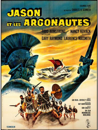 Vintage French Jason And The Argonauts Movie Poster Print A3/A4