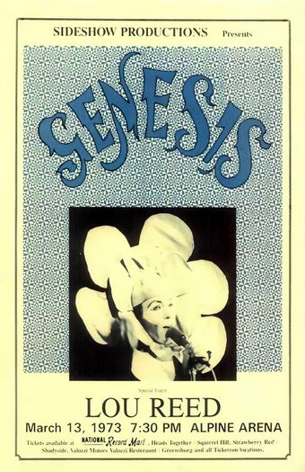 Vintage 1973 Genesis Concert Tour Wisconsin Poster Print A3/A4