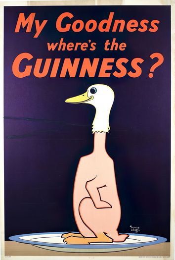 Vintage Guinness Goose Advertisement Poster Print A3/A4