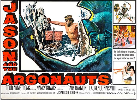 Vintage Jason And The Argonauts Movie Poster Print A3/A4