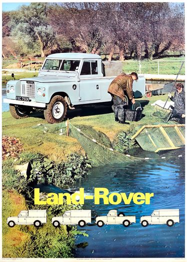 Vintage Land Rover Truck Advertisement Poster Print A3/A4