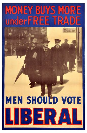 Vintage 1920's Liberal Party Men Should Vote Liberal Poster Print A3/A4