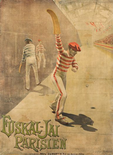 Vintage French Pelota Poster Print A3/A4