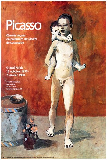 Vintage 1979 Paris Picasso Art Exhibition Poster Print A3/A4