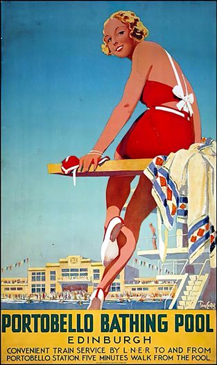 Vintage LNER Portobello Edinburgh Railway Poster Print A3/A4