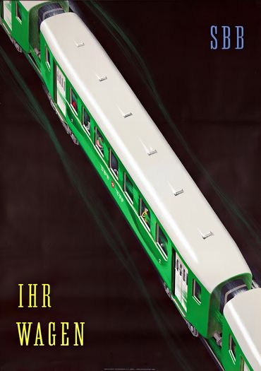 Vintage SBB Swiss Railways Tourism Poster Print A3/A4