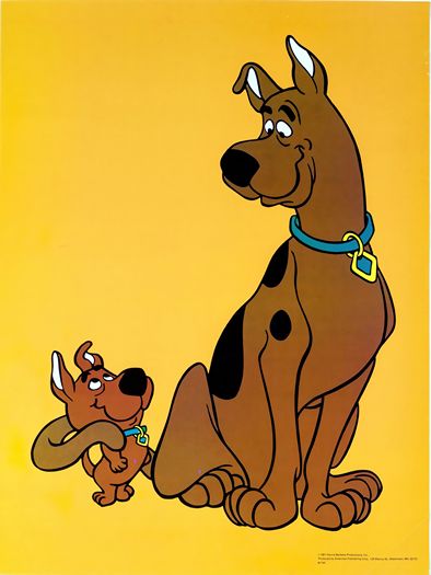 Vintage Scooby Doo Cartoon Movie Poster Print A3/A4