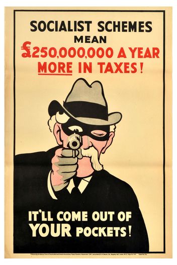 Vintage 1920's Conservative Party Socialist Schemes Poster Print A3/A4