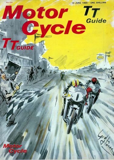Vintage 1965 Isle Of Man TT Motor Racing Poster Print A3/A4