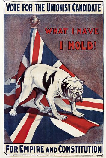Vintage 1920's Unionist British Empire Election Poster Print A3/A4