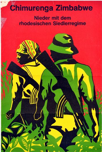 Vintage Zimbabwe Independence Movement Poster Print A3/A4