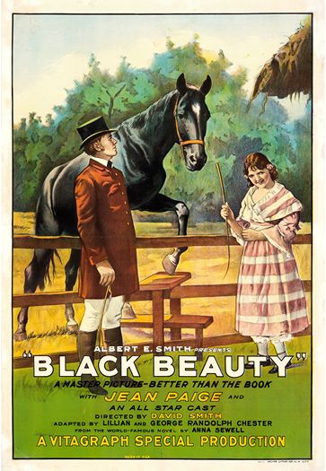 Vintage Black Beauty Movie Poster Print A3/A4