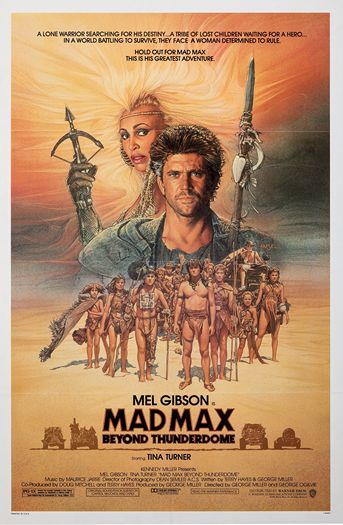 Vintage Mad Max Beyond Thunderdome Movie Poster Print A3/A4