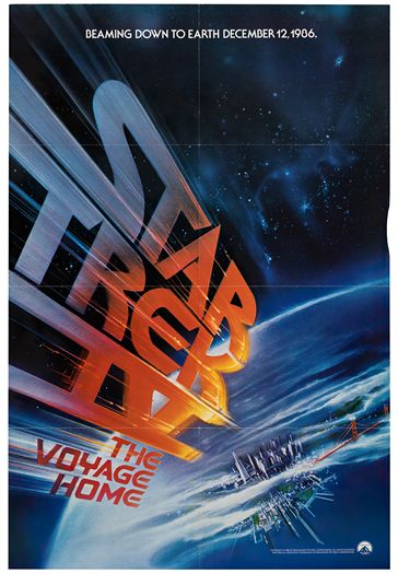 Vintage Star Trek The Voyage Home Movie Poster Print A3/A4