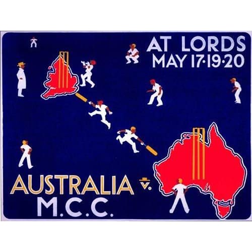 1930 Ashes England Australia Cricket Poster A3/A2/A1 Print -