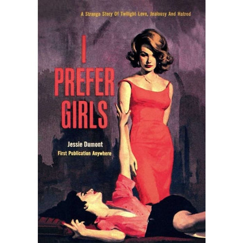 1950s Lesbian Pulp PB Book Cover I Prefer Girls Art A3 Or A2