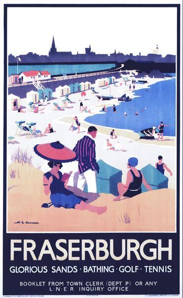 Vintage LNER Fraserburgh Railway Poster A3/A2/A1 Print