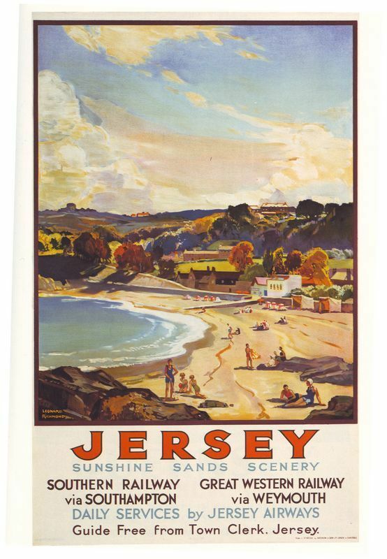 Vintage Southern Railway Jersey Poster A3 / A2 Print