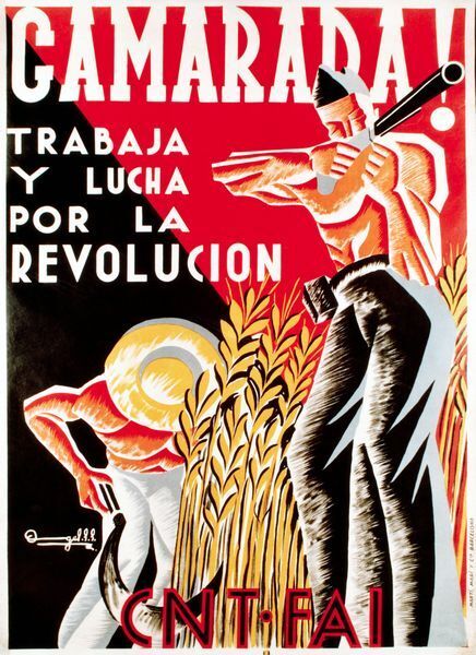 1930's Spanish Civil War Communist Poster A3/A2/A1 Print